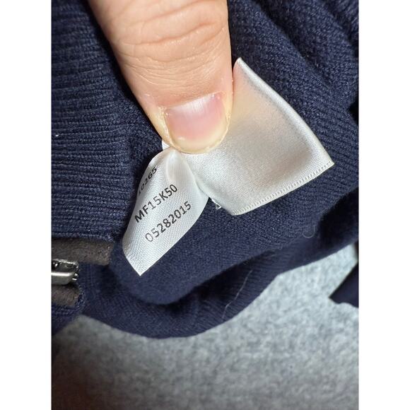 Peter Millar Apex Mens Large Blue TPC Sawgrass Wool/Cotton Jacket Elbow Pads - Picture 6 of 8